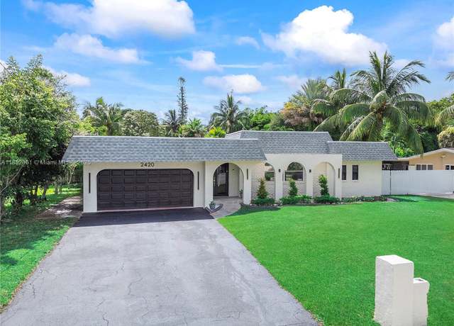 Property at 2420 SW 44th Ter, Fort Lauderdale, FL 33317, 4 beds, 2 baths