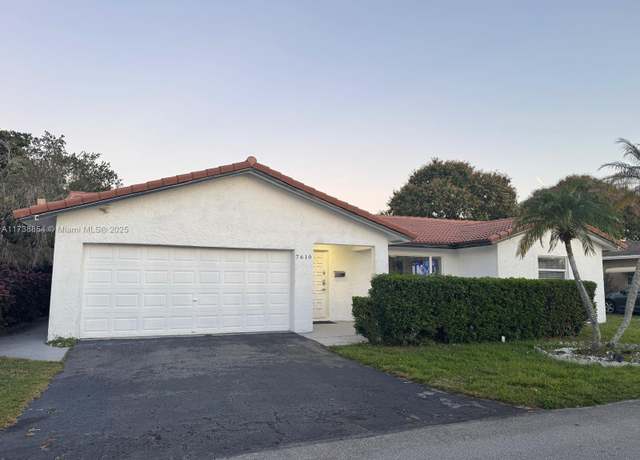 Property at 7610 NW 66th Ter, Tamarac, FL 33321, 3 beds, 2 baths