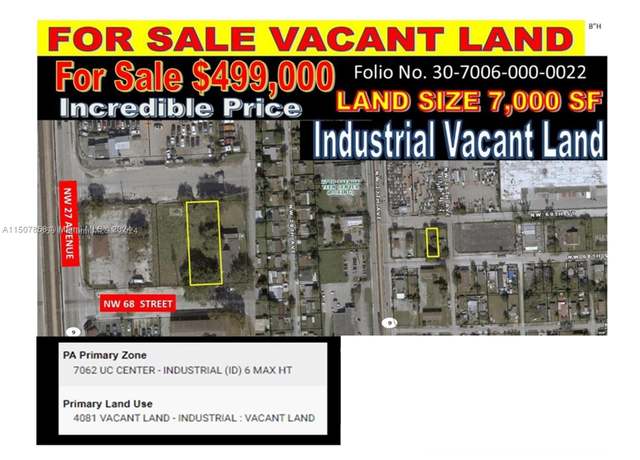Property at Land Nw 27 Ave And Nw 68 St, Miami, FL 33147
