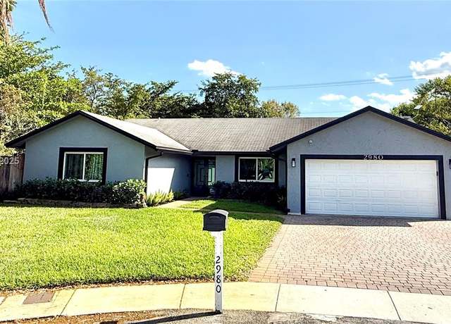 Property at 2980 SW 82nd Way, Davie, FL 33328, 4 beds, 2 baths
