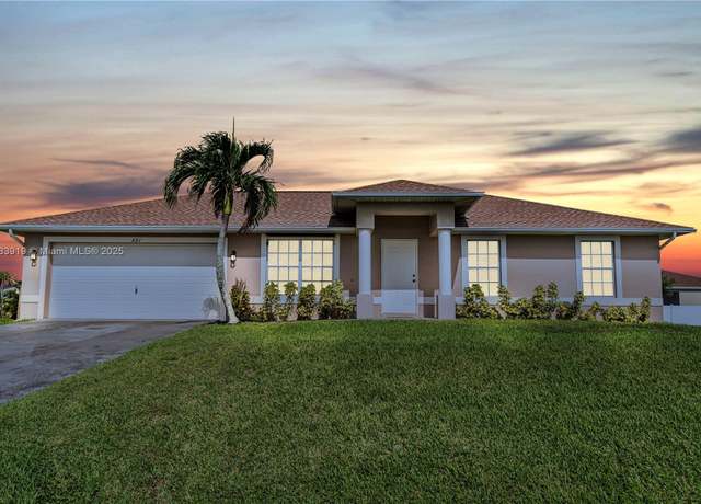 Property at 421 NW 20th Pl, Cape Coral, FL 33993, 3 beds, 2 baths