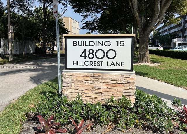 Property at 4800 Hillcrest Ln #402, Hollywood, FL 33021, 2 beds, 2 baths