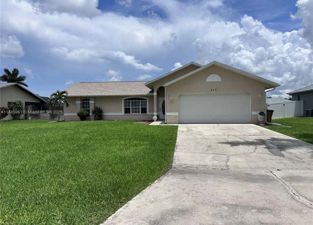 Property at 413 SW 43rd Ter, Cape Coral, FL 33914, 3 beds, 2 baths