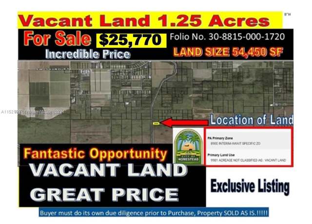 Property at Land Homestead, Homestead, FL 33034
