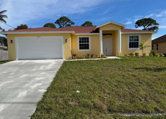 Property at 4219 SW Utterback St, Port Saint Lucie, FL 34953, 4 beds, 3 baths