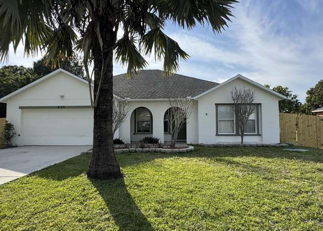 Property at 650 SW Cynthia St SW, Port Saint Lucie, FL 34983, 3 beds, 2 baths