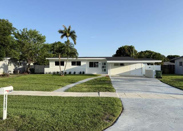 Property at 345 Pinehurst Rd, Palm Springs, FL 33461, 4 beds, 2 baths