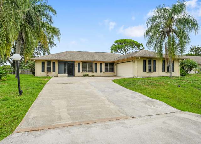 Property at 201 SE Volkerts Ter, Port Saint Lucie, FL 34983, 3 beds, 2 baths