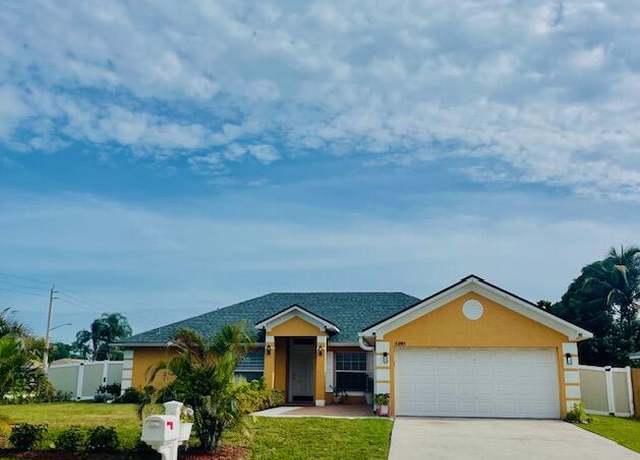 Property at 1281 SW San Esteban Ave, Port Saint Lucie, FL 34953, 3 beds, 2 baths
