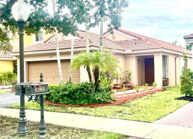 Property at 1377 Majesty Ter, Weston, FL 33327, 3 beds, 2 baths