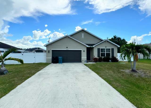 Property at 3852 SW Chicopee St, Port Saint Lucie, FL 34953, 4 beds, 2 baths