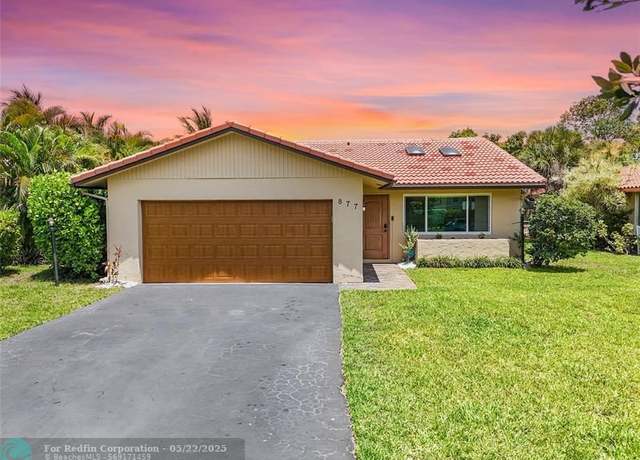 Property at 877 NW 87th Ave, Coral Springs, FL 33071, 3 beds, 2 baths