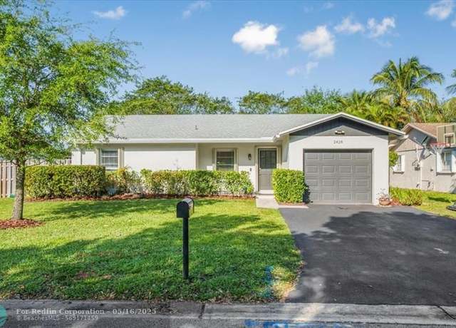 Property at 2428 NW 98th Ln, Coral Springs, FL 33065, 4 beds, 2 baths