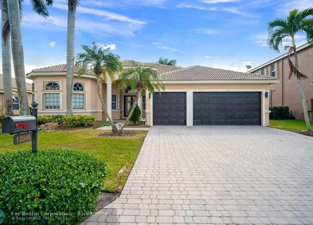 Property at 12046 NW 49th Dr, Coral Springs, FL 33076, 4 beds, 3.5 baths