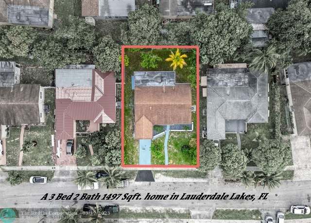 Property at 4176 NW 48th Ave, Lauderdale Lakes, FL 33319, 3 beds, 2 baths