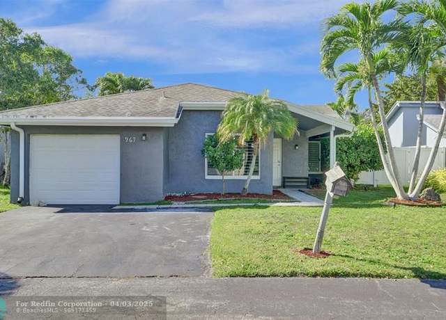 Property at 967 NW 89th Ave, Plantation, FL 33324, 3 beds, 2 baths