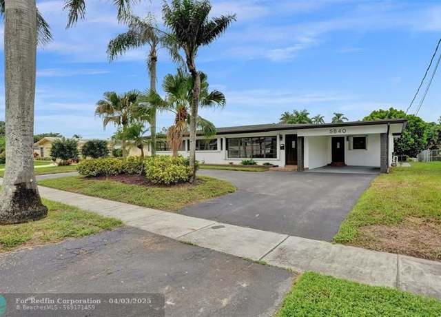 Property at 5840 SW 14th St, Plantation, FL 33317, 4 beds, 2 baths