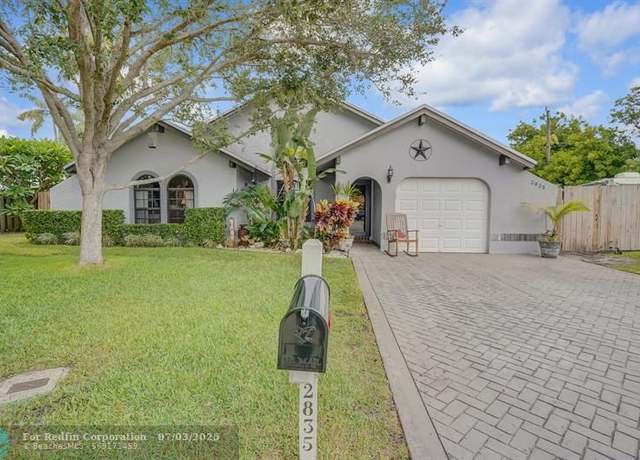 Property at 2835 NW 110th Ave, Sunrise, FL 33322, 3 beds, 2 baths