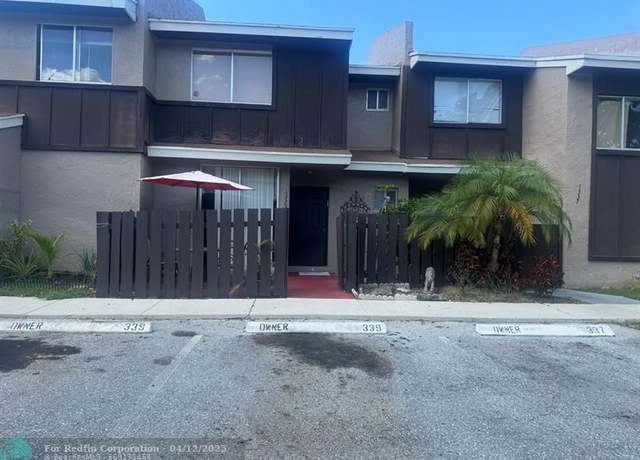 Property at 1339 Susssex Dr, North Lauderdale, FL 33068, 2 beds, 2.5 baths