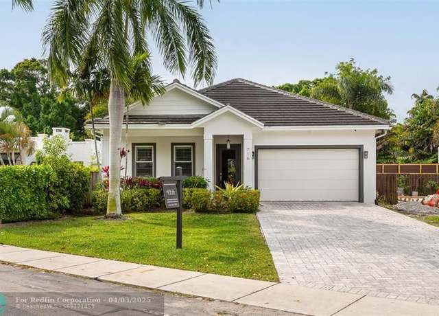 Property at 716 Ponce De Leon, Fort Lauderdale, FL 33316, 4 beds, 3 baths