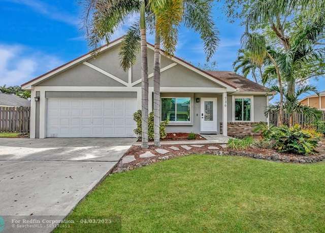 Property at 736 SW 158th Ter, Sunrise, FL 33326, 3 beds, 3 baths