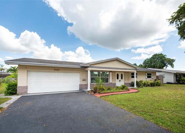 Property at 7441 NW 13th St, Plantation, FL 33313, 4 beds, 2 baths
