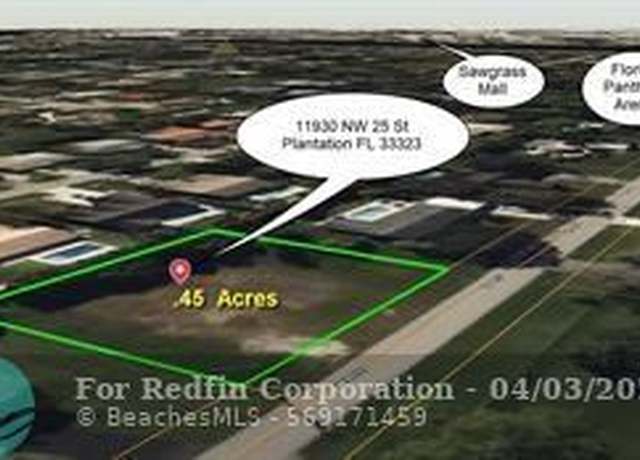 Property at 11930 NW 25th St, Plantation, FL 33323