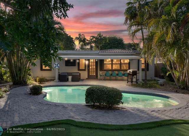Property at 1428 NE 17th Ave, Fort Lauderdale, FL 33304, 4 beds, 2 baths