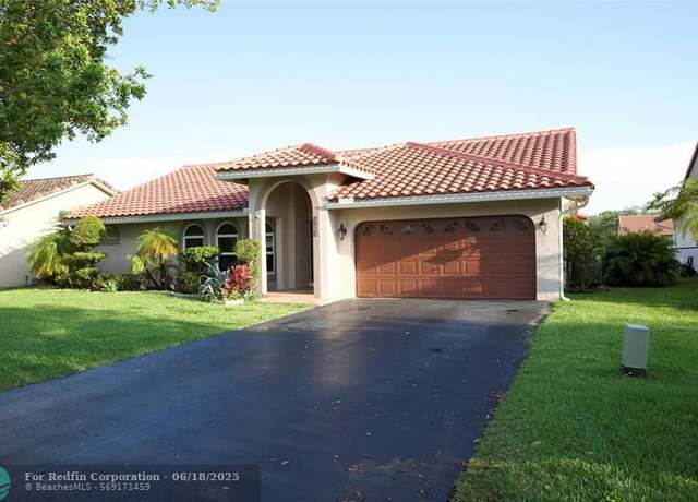 Property at 8950 NW 45th Ct, Coral Springs, FL 33065, 3 beds, 2 baths