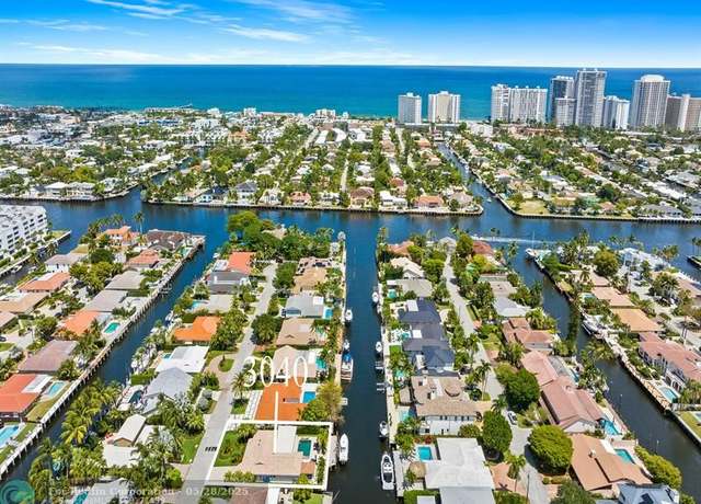 Property at 3040 NE 46th St, Fort Lauderdale, FL 33308, 3 beds, 3 baths