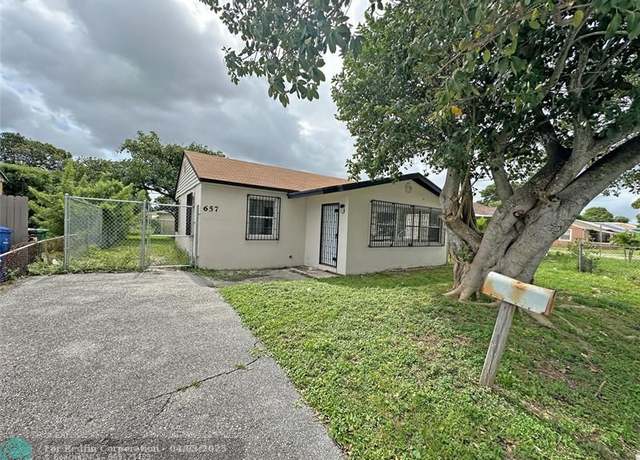 Property at 657 W 4th St, Riviera Beach, FL 33404, 3 beds, 2 baths