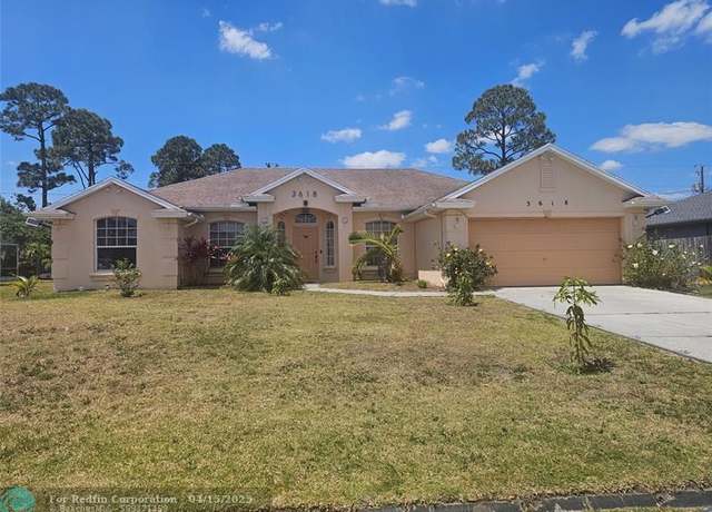 Property at 3618 SW Parsons St, Port St. Lucie, FL 34953, 4 beds, 3 baths