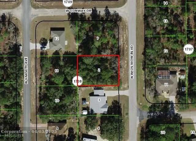 Property at 6691 N Bedstrow Blvd, FL 34434