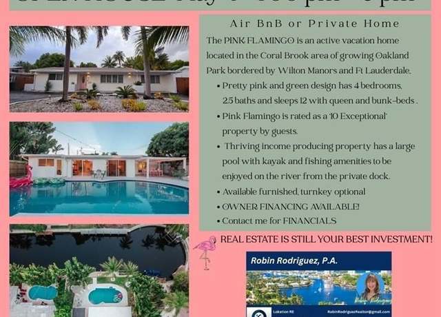 Property at 3057 NE 16th Ave, Oakland Park, FL 33334, 4 beds, 2.5 baths