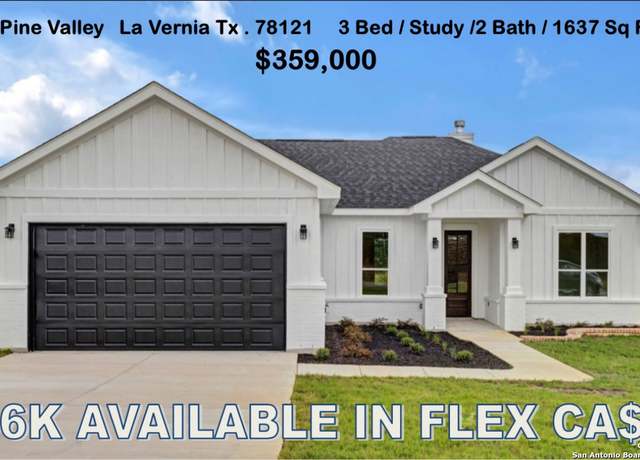 Property at 181 Pine Valley Dr, La Vernia, TX 78121, 4 beds, 2 baths