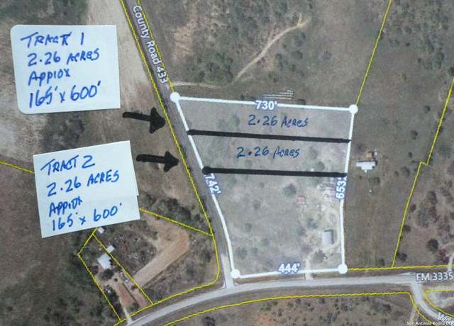 Property at 2.26 ACRES (tract 1) CR 433, Stockdale, TX 78160