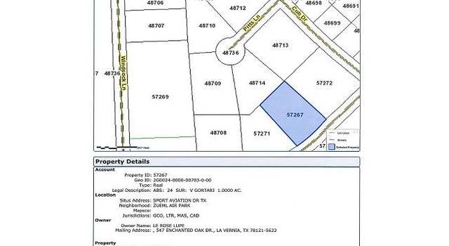 Photo of 00 Sport Aviation Dr, Marion, TX 78124-6522