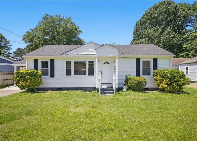 Property at 808 Williams Ave, Chesapeake, VA 23323, 3 beds, 2 baths