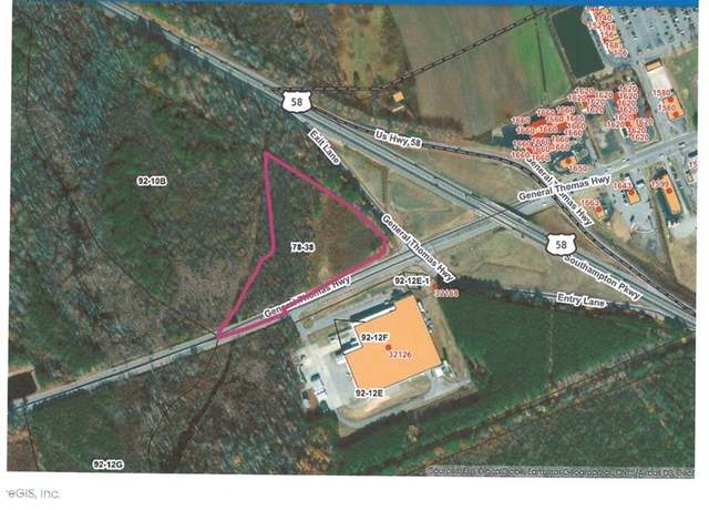 Property at 8.2acs General Thomas Hwy, Franklin, VA 23851