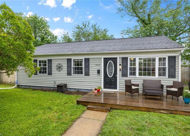 Property at 1812 Bancroft Dr, Hampton, VA 23663, 3 beds, 1 bath