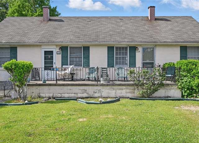 Property at 609 & 611 Delaware Ave, Virginia Beach, VA 23451, 2 beds, 2 baths
