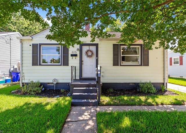 Property at 615 Muskogee Ave, Norfolk, VA 23509, 2 beds, 1 bath