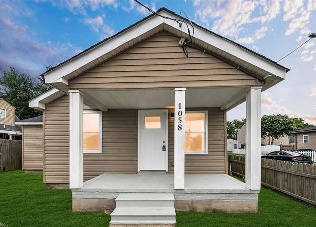 Property at 1058 Kane St, Norfolk, VA 23513, 3 beds, 1 bath