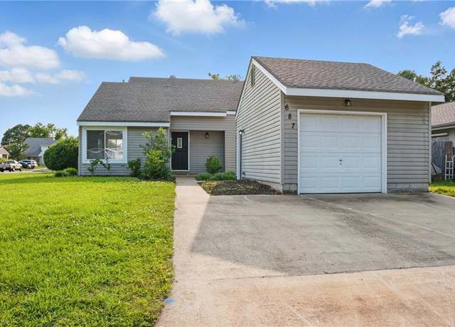 Property at 687 Orangewood Dr, Virginia Beach, VA 23453, 4 beds, 2 baths