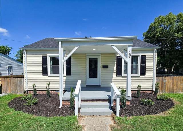 Property at 107 Bolling Rd, Portsmouth, VA 23701, 2 beds, 1 bath