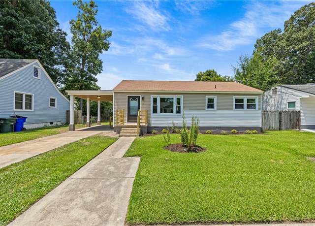 Property at 8819 Brighton St, Norfolk, VA 23503, 3 beds, 1 bath
