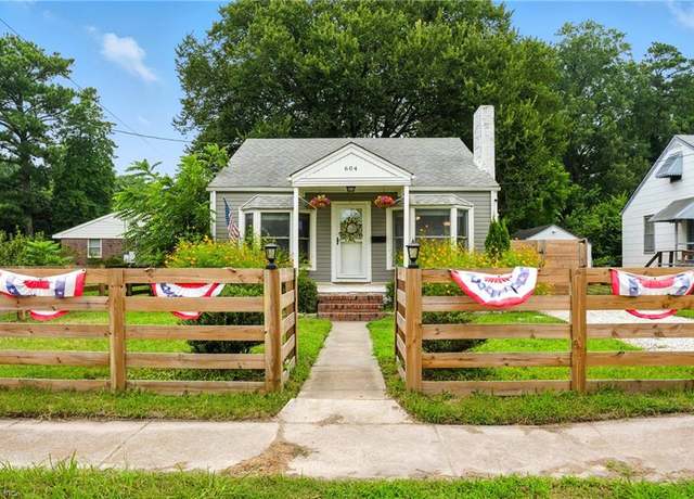 Property at 604 Earl St, Norfolk, VA 23503, 2 beds, 1 bath