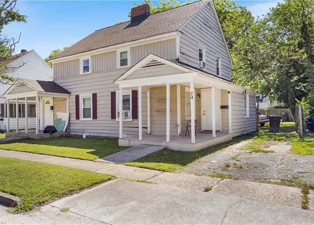 Property at 72-74 Cushing St, Portsmouth, VA 23702, 3 beds, 1 bath