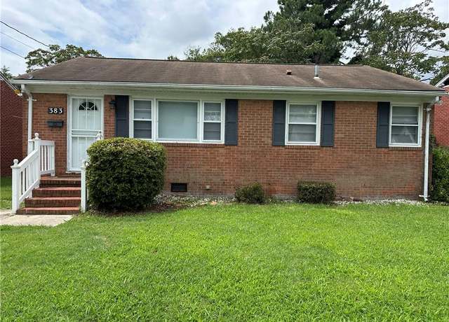 Property at 383 Dewey Ave, Hampton, VA 23661, 3 beds, 1 bath