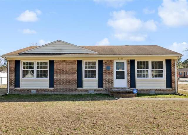 Property at 4705 Milan Dr, Portsmouth, VA 23703, 3 beds, 1 bath